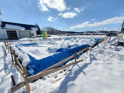 大雪につき養生