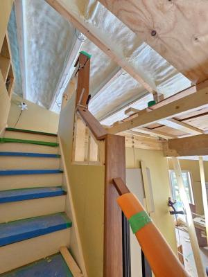 【Ｔ様邸】アクセント壁や建具の下地工事が進んでいます